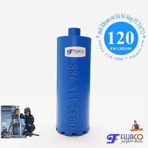 mũi khoan rút lõi bê tông phi 120 mm Fujaco giá rẻ nhất