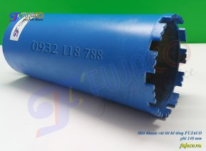 Mũi khoan rút lõi bê tông phi 140 giúp tiết kiệm thời gian tiền bạc khi muốn khoét lỗ
