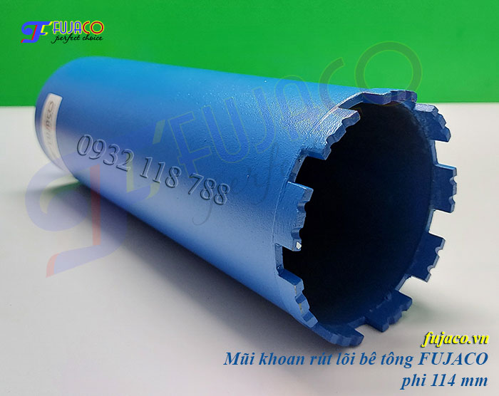 Mũi khoét bê tông phi 114 mm