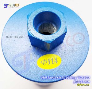 Mũi khoét đường kính 114 mm dài 350 mm
