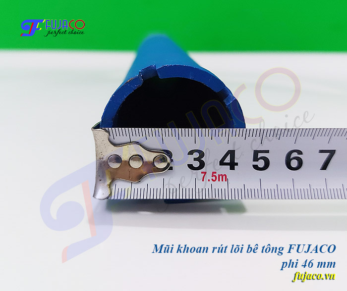 Mũi khoan rút lõi bê tông đường kính 46 mm Mũi khoan rút lõi bê tông đường kính 46 mm