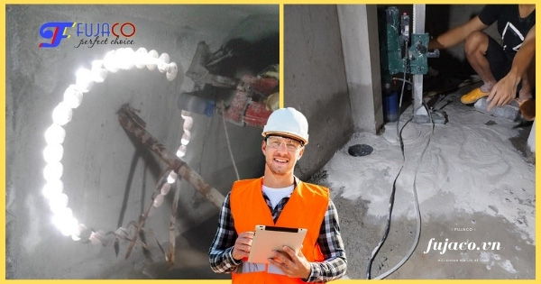 ứng dụng thực tế của mũi khoan rút lõi bê tông cốt thép 114 x 350