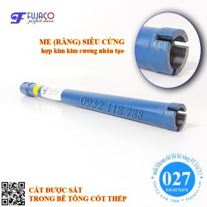 Mũi khoan rút lõi bê tông phi 27 x 370 FUJACO 2 me mũi khoan rút lõi bê tông phi 27 cắt được sắt