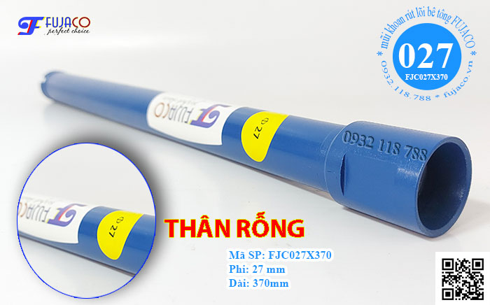 mũi khoan bê tông 27 lấy lõi được nhờ thân rỗng mũi khoan bê tông 27 lấy lõi được nhờ thân rỗng