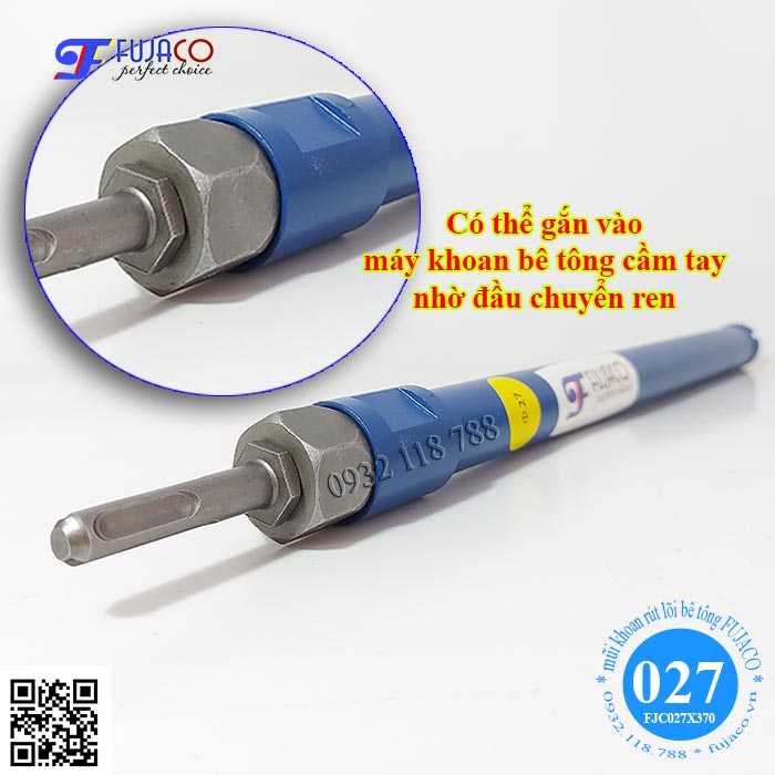 mũi khoan rút lõi 27 gắn máy khoan bê tông cầm tay mũi khoan rút lõi 27 gắn máy khoan bê tông cầm tay