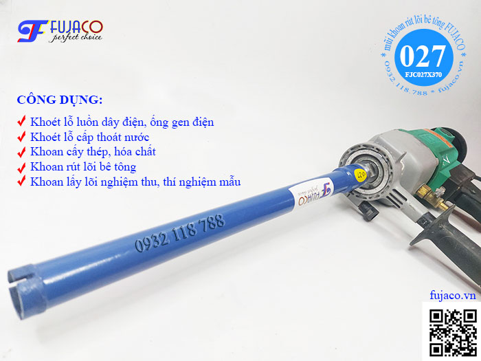 ứng dụng thực tế của mũi khoan rút lõi bê tông phi 27 Fujaco ứng dụng thực tế của mũi khoan rút lõi bê tông phi 27 Fujaco