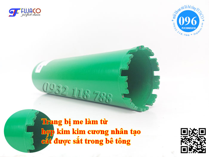 mũi khoét 96 cắt được sắt nhờ me mũi khoan có kết cấu đặc biệt