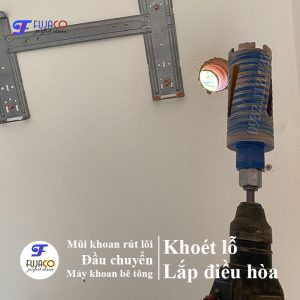 đầu chuyển đổi mũi khoan giúp lắp điều hòa nhanh đẹp hơn