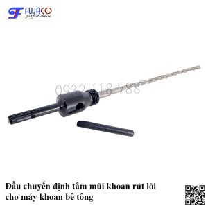 Đầu chuyển định tâm mũi khoan rút lõi